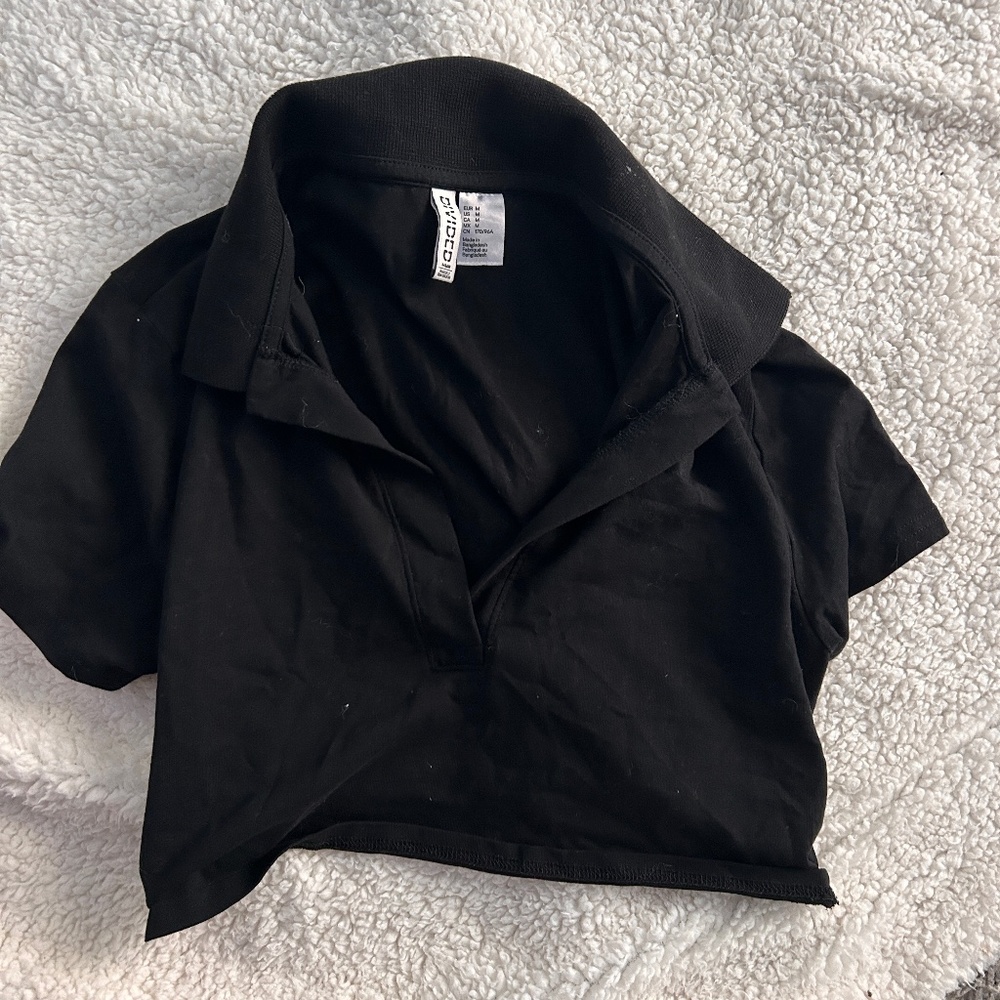 H&M Black Crop Top